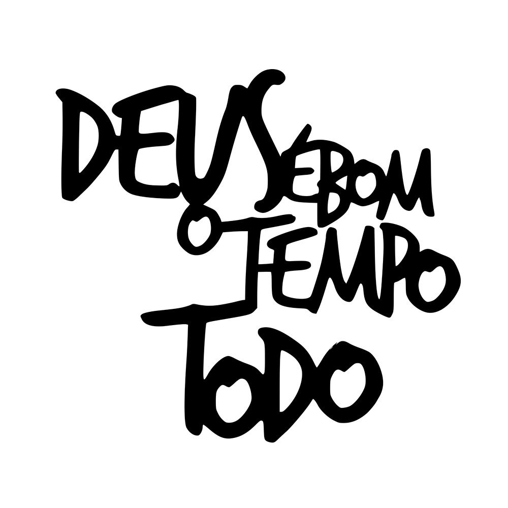 Adesivo Decorativo Parede Frase "Deus é bom o tempo todo" - 2