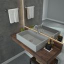 Ver imagem 1 de Kit Cuba Rt55 com Torneira 1198 Metal e Válvula Click 1 Polegada e Meia e Sifão Cromado e Flexível C