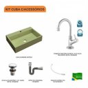 Ver imagem 3 de Kit Cuba Rt55 com Torneira 1198 Metal e Válvula Click 1 Polegada e Meia e Sifão Cromado e Flexível C