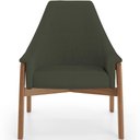 Ver imagem 3 de Kit 02 Poltronas Decorativa para Sala de Estar Sakura L02 Linho Verde Musgo - Lyam Decor