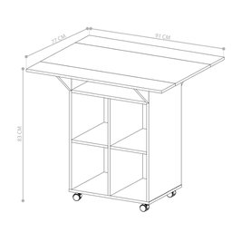 Bancada Mesa com Bancos Preto - 3