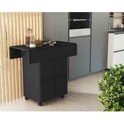 Bancada Mesa com Bancos Preto - 6