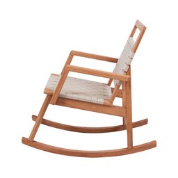 Poltrona de Balanço com Fita Trançada Garden Natural/Bege - 5