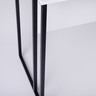 Mesa Escrivaninha para Escritorio Estilo Industrial Metal Preto com Mdf Branco - 3