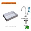 Ver imagem 3 de Kit Cuba Rt55 com Torneira 1198 Metal e Válvula 1 Polegada Compace