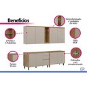 Ver imagem 5 de Cozinha Completa 4 Peças 8 Portas Allure CZ690 Gris Linea