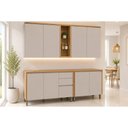 Ver imagem 1 de Cozinha Completa 4 Peças 8 Portas Allure CZ690 Gris Linea