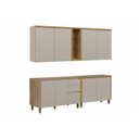Ver imagem 2 de Cozinha Completa 4 Peças 8 Portas Allure CZ690 Gris Linea