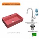Ver imagem 3 de Kit Cuba Rt55 com Torneira 1198 Metal e Válvula Click 1 Polegada B Compace