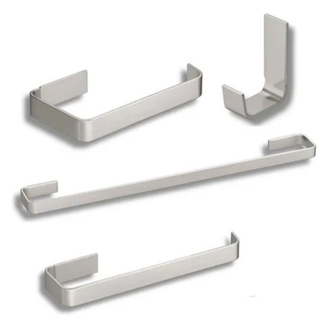 Acessórios  Banheiro 4 Peças Cromado