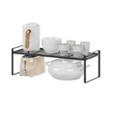 Ver imagem 1 de Organizador Armario Bancada Estante Multiuso Prateleira Metal Suporte Guarda Roupa Rack Cozinha Banh