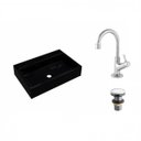 Ver imagem 2 de Kit Cuba Rt55 com Torneira 1198 Metal e Válvula Click 1 Polegada G Compace