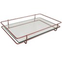 Ver imagem 1 de Bandeja Espelhada Rose Gold 26x17cm Retangular para Decoração Banheiro Lavabo Duler