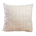 Ver imagem 1 de CAPA DE ALMOFADA DRAPEADA EM SUEDE CREME Almofadas Estilo