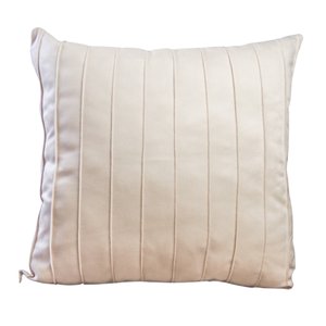 CAPA DE ALMOFADA DRAPEADA EM SUEDE CREME Almofadas Estilo