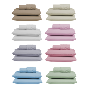 Jogo de Cama Lençol King 300 Fios Algodão 3 Peças Conjunto com Elástico e Fronhas:azul Bebe