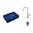 Ver imagem 2 de Kit Cuba Rt55 com Torneira 1198 Metal e Válvula Click 1 Polegada e Meia Compace