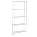 Ver imagem 1 de Estante Aço 5 Prateleiras Livros Cozinha Quarto Eaf014 Branco