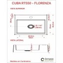 Ver imagem 6 de Kit Cuba Rt55 com Torneira 1198 Metal e Válvula Click 1 Polegada e Meia Compace