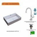 Ver imagem 3 de Kit Cuba Rt55 com Torneira 1198 Metal e Válvula Click 1 Polegada e Meia Compace