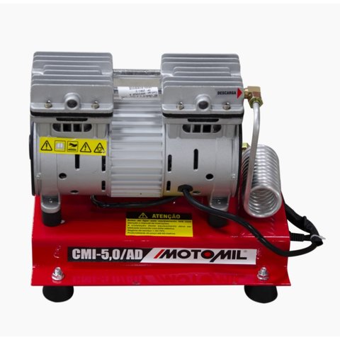 Motocompressor Ar Direto Isento 5,0 Pes³ 1cv - Motomil Cmi-5,0 Ad 110v