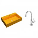 Ver imagem 2 de Kit Cuba Rt55 com Torneira 1198 Metal 1/4 Volta Compace