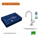 Ver imagem 3 de Kit Cuba Rt55 com Torneira 1198 Metal 1/4 Volta Compace