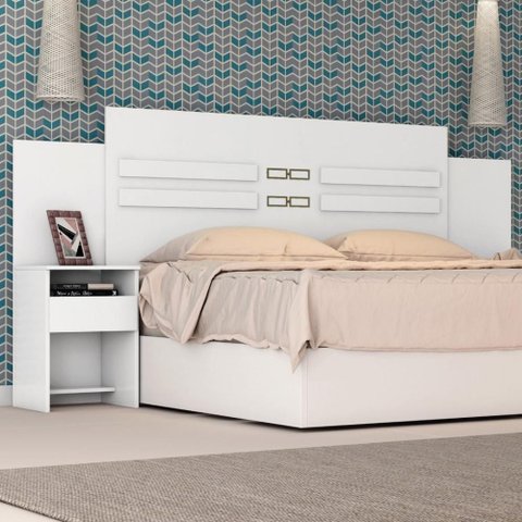 Cabeceira Casal 216 Cm Triunfo - Branco