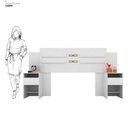 Ver imagem 3 de Cabeceira Casal 216 Cm Triunfo - Branco
