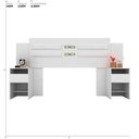 Ver imagem 2 de Cabeceira Casal 216 Cm Triunfo - Branco