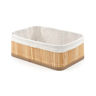 Cesto Organizador Dobravel Bambu Claro 29x19x10cm Mimo Style - 3