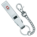 Ver imagem 1 de Chaveiro Multiclip Cromado C/ Mosquetão e Corrente