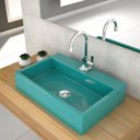 Ver imagem 1 de Kit Cuba Rt55 Torneira Luxo 1195 Metal e Válvula Click 1 Polegada B Sifão Flexível Cromado Compace