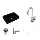 Ver imagem 2 de Kit Cuba Rt55 Torneira Luxo 1195 Metal e Válvula Click 1 Polegada B Sifão Flexível Cromado Compace