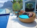 Ver imagem 5 de Chaise Sofá Redondo Concha 1,60m de Diâmetro Fibra Trama Indiana - Palha