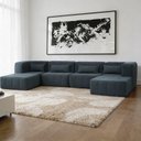 Ver imagem 1 de Sofá Modular 4 Lugares e 2 Puff Easybox CabeCasa MadeiraOriginals
