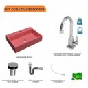 Ver imagem 3 de Kit Cuba Rt55 Torneira Luxo 1195 Metal e Válvula Click 1 Polegada B Sifão Flexível Cromado Compace