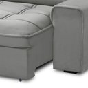 Ver mais imagens de Sofá Retrátil Reclinável para Sala 3 Lugares 250cm Asaph F04 Veludo Cinza Claro - Lyam Decor