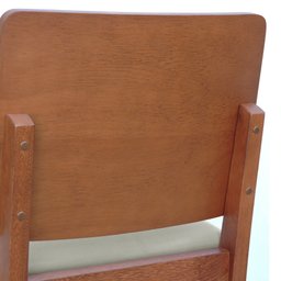 Banqueta Alta Bistrô Madeira Maciça Encosto Anatômico Quéops - Amêndoa Linho Bege - 9
