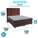 Ver imagem 3 de Kit Cama Box + Cabeceira + Colchão Casal D33 - Iso100 - Ortobom