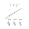 Kit Trilho Eletrificado 1m 3 Spots Led 7w Branco 3000k Luz Quente - 1