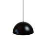 Pendente Alumínio Meia Esfera 30cm Preto c/ Cobre Duplo na Canopla Retangular de 97cm Branca - 2