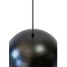 Pendente Alumínio Meia Esfera 30cm Preto c/ Cobre Duplo na Canopla Retangular de 97cm Branca - 3