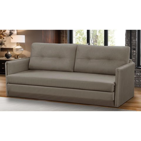 Sofá Cama 2 Lugares 1,50m Luisa Suede Adonai Estofados