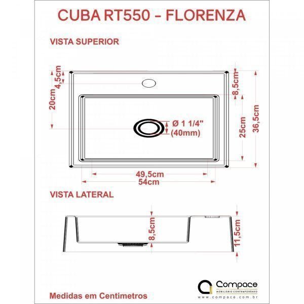 Kit Cuba RT55 com Torneira Luxo 1195 Metal e Válvula Click 1 Polegada G e Sifão Cromado e Flexível C - 8