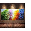 Ver imagem 3 de Quadro Pintura Tela Abstrato Moderno 2471: 80cm (A) x 160cm (L)