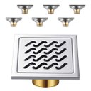Ver imagem 1 de Ralo 10x10 Inox Kit 6 Uni Box Anti Odor Banheiro Lavabo Anti Inseto Higienico Cozinha Lavanderia Qui