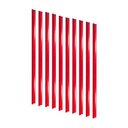 Ver imagem 1 de Kit - 10 Porta Etiqueta Simples 90cm Vermelho com Acrílico New Plus/plus - Sa Gôndolas