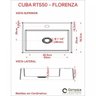 Kit Cuba Rt55 com Torneira Luxo 1195 Metal e Válvula Click 1 Polegada e Meia e Sifão Pvc e Flexível - 8