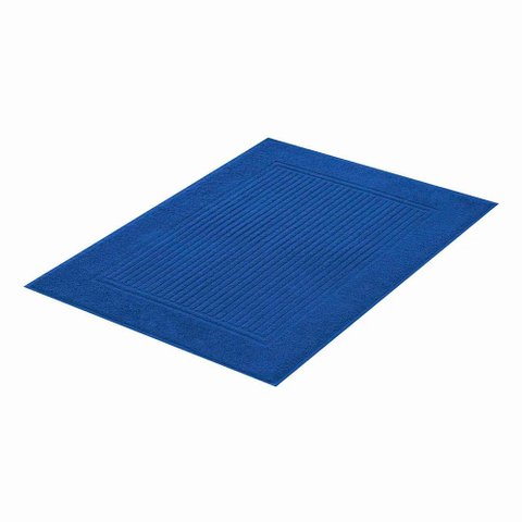 Piso para Banheiro 100% Algodão Canelado 48x70cm - Buddemeyer - Azul 3153